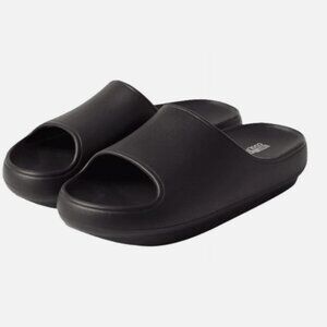 32 Degrees Unisex Cushion Slide Sandal Black Size-L (Women 9-10 / Mens 7-8)